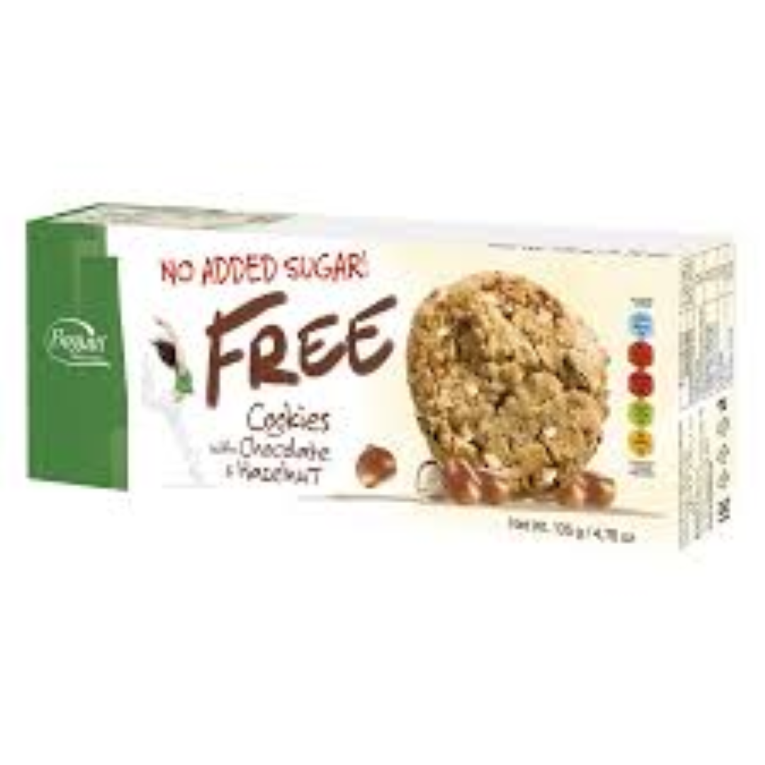 BOGUTTI FREE COOKIES W CHOC N HAZELNUT 135G